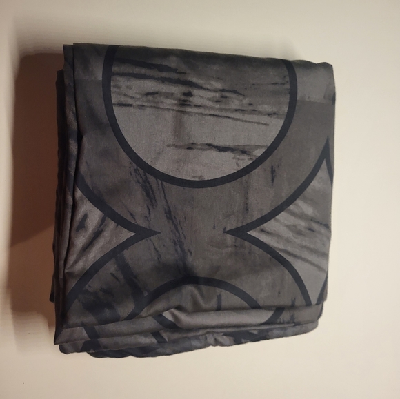 Hotel Collection Cotton Duvet Cover Marble Geo Black/ Gray FULL / QUEEN - Picture 5 of 9